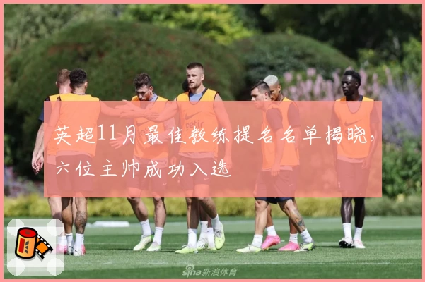 英超11月最佳教练提名名单揭晓，六位主帅成功入选